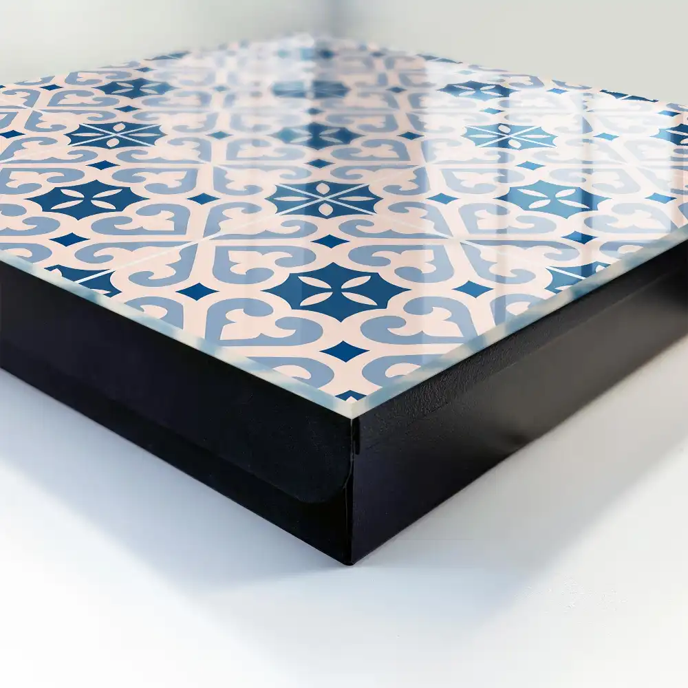 Casetă de chei cu model geometric și design vintage
