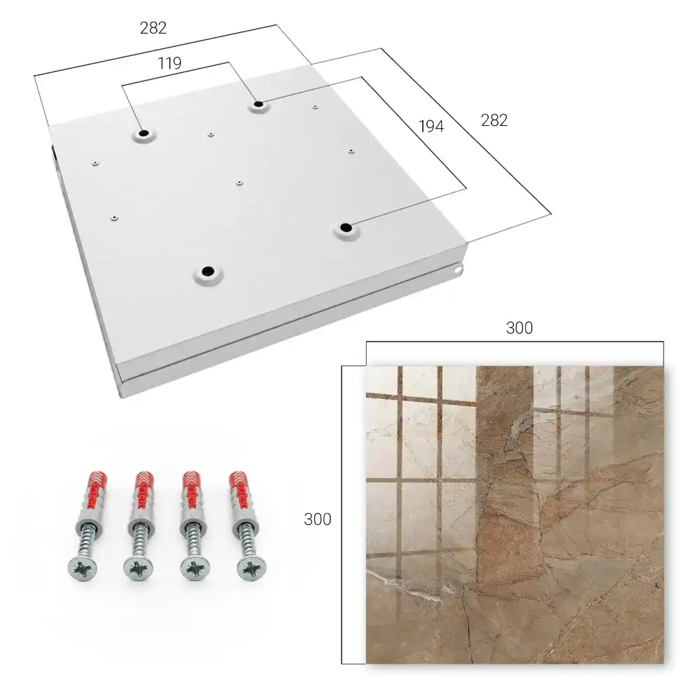 Dulapior pentru chei cu design elegant în nuanțe naturale