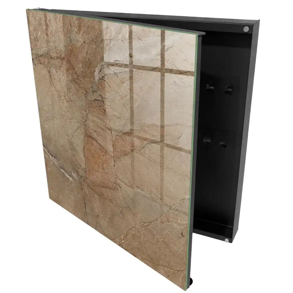Dulapior pentru chei cu design elegant în nuanțe naturale