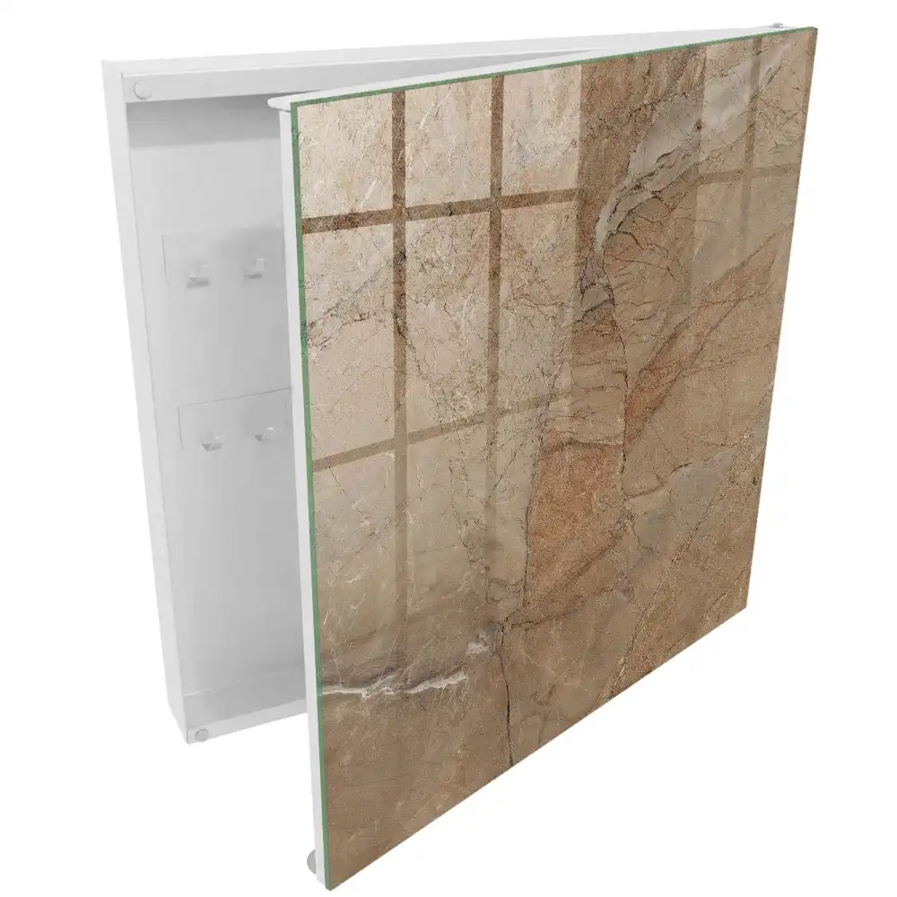 Dulapior pentru chei cu design elegant în nuanțe naturale