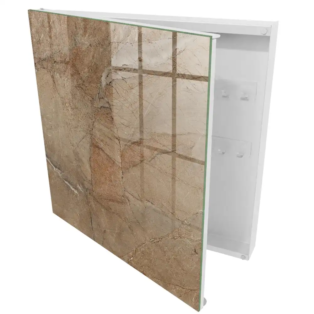 Dulapior pentru chei cu design elegant în nuanțe naturale