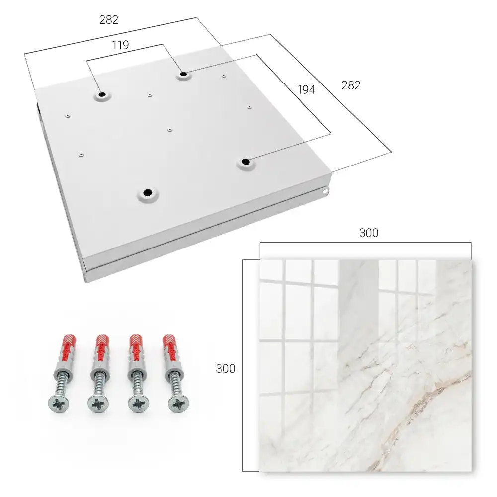 Cutie pentru chei de perete cu linii bej și design minimalist