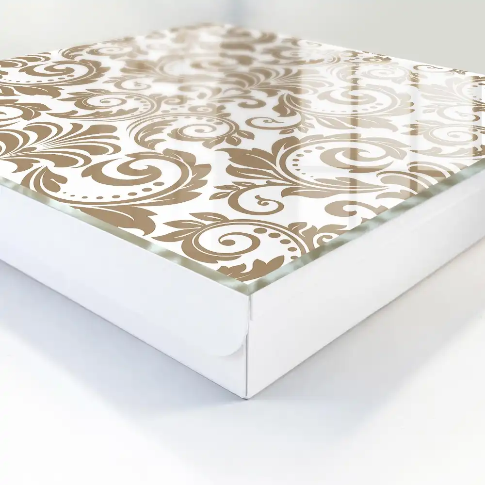 Suport de perete pentru chei cu model floral și design elegant