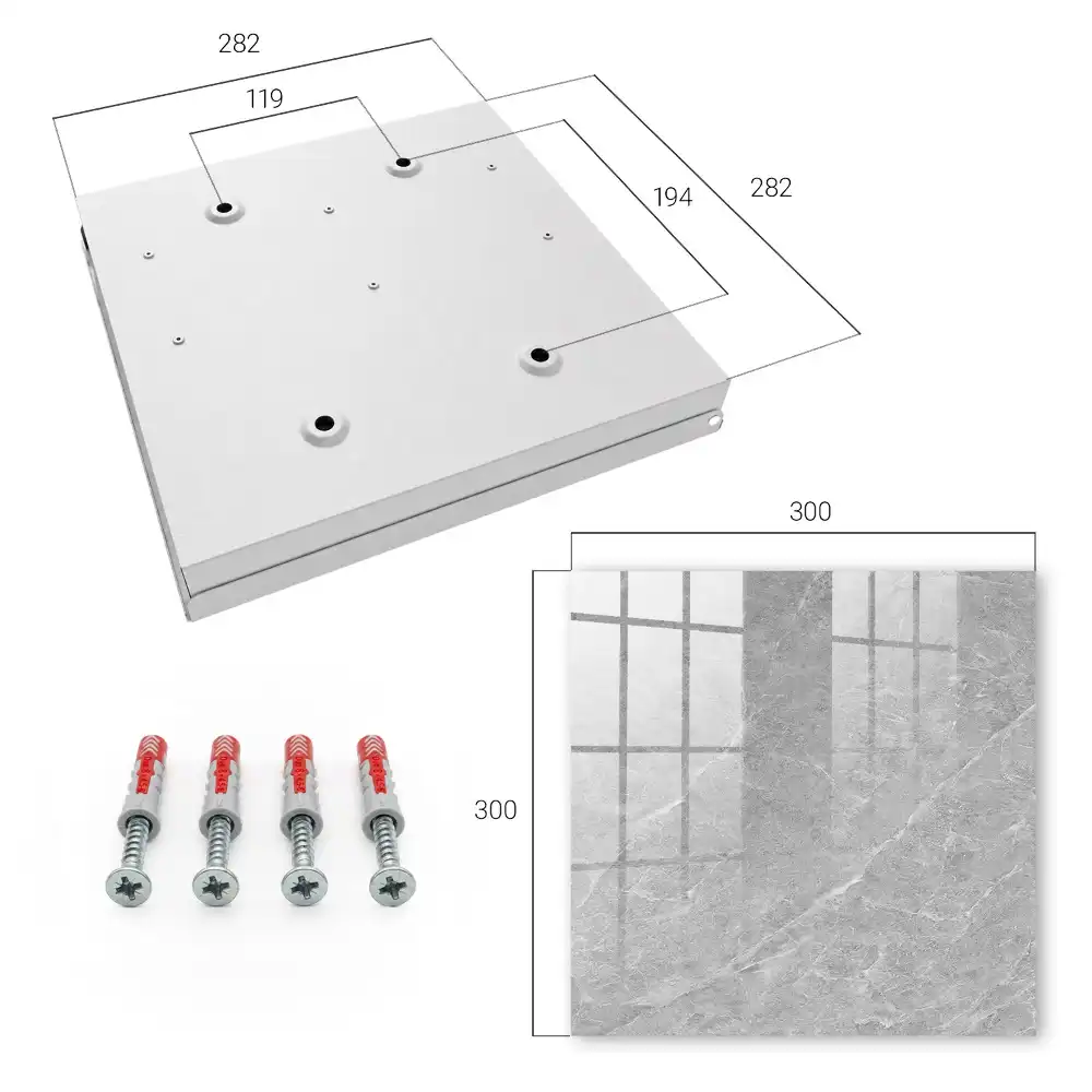 Casetă pentru chei cu aspect elegant din marmură pentru interior