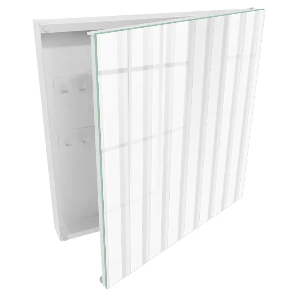Casetă pentru chei cu dungi verticale gri în stil minimalist