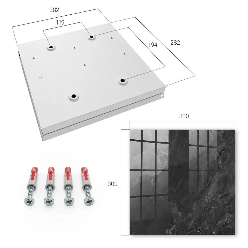 Dulapior pentru chei cu design elegant negru