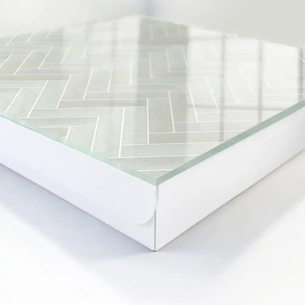 Cui pentru chei de perete cu design geometric în formă de hering și nuanțe discrete