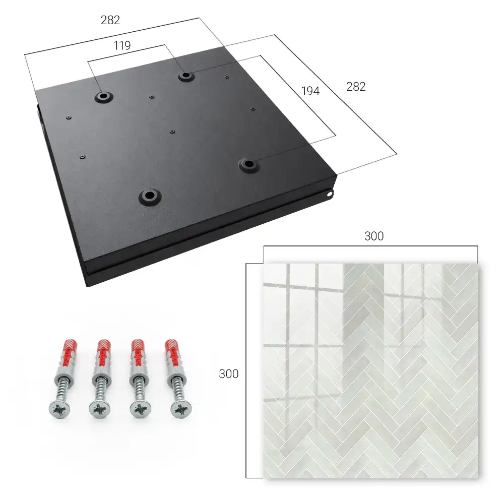 Cui pentru chei de perete cu design geometric în formă de hering și nuanțe discrete