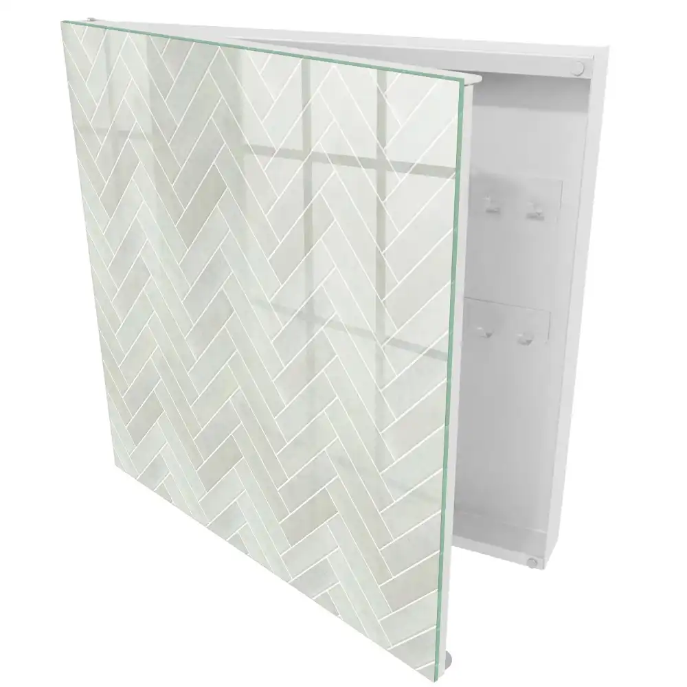 Cui pentru chei de perete cu design geometric în formă de hering și nuanțe discrete