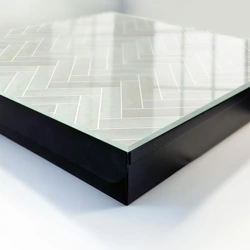 Cui pentru chei de perete cu design geometric în formă de hering și nuanțe discrete