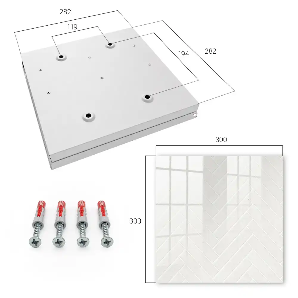Casetă pentru chei cu design modern în zig-zag ton deschis