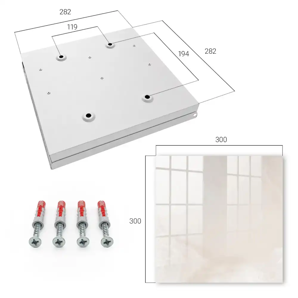 Casetă pentru chei cu structură bej și design elegant