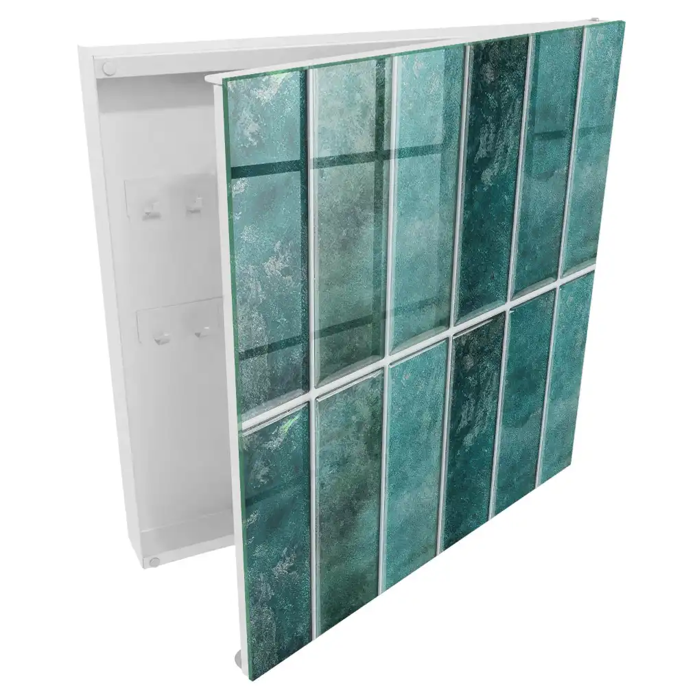 Dulapior pentru chei cu plăci turcoaz decorative