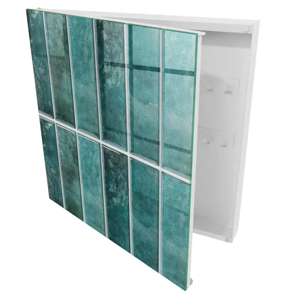 Dulapior pentru chei cu plăci turcoaz decorative