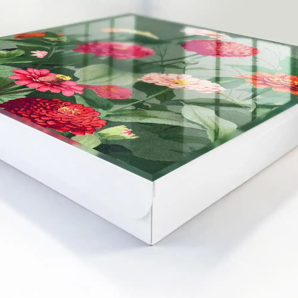 Dulapior pentru chei cu model floral și frunze verzi