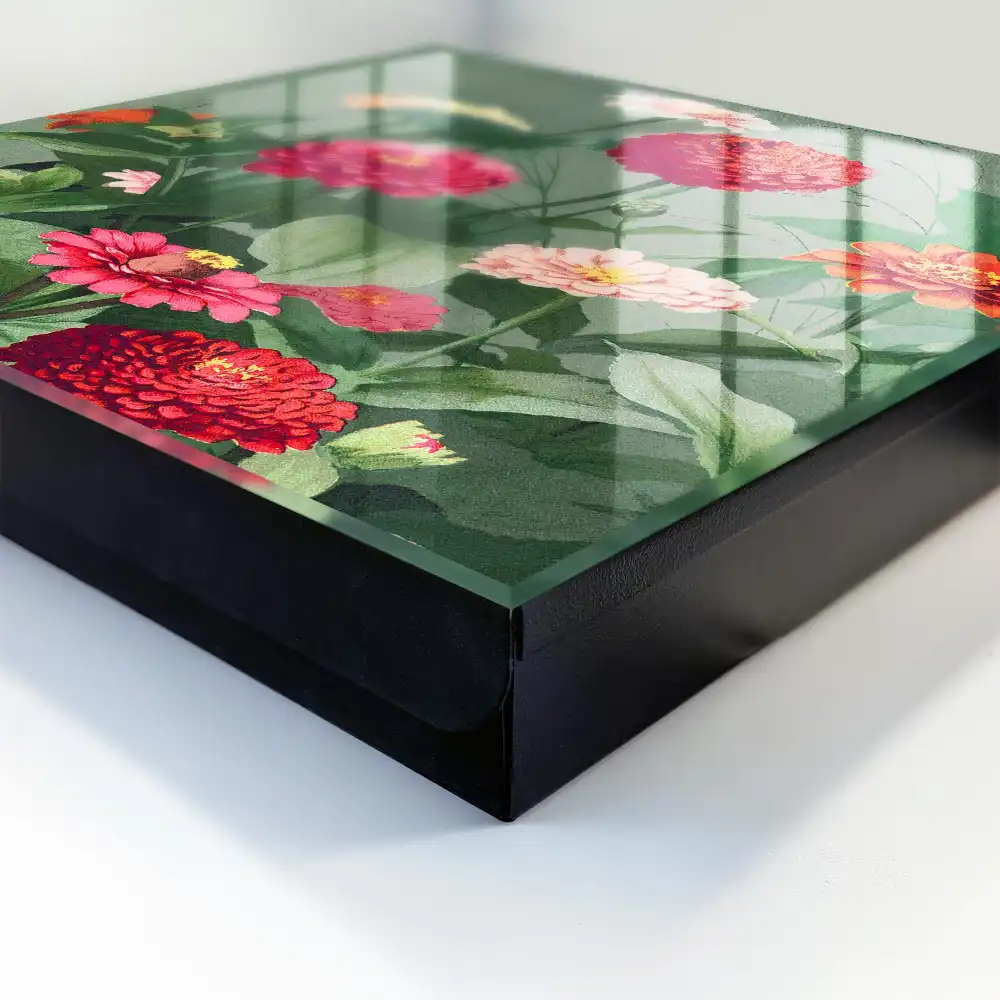 Dulapior pentru chei cu model floral și frunze verzi