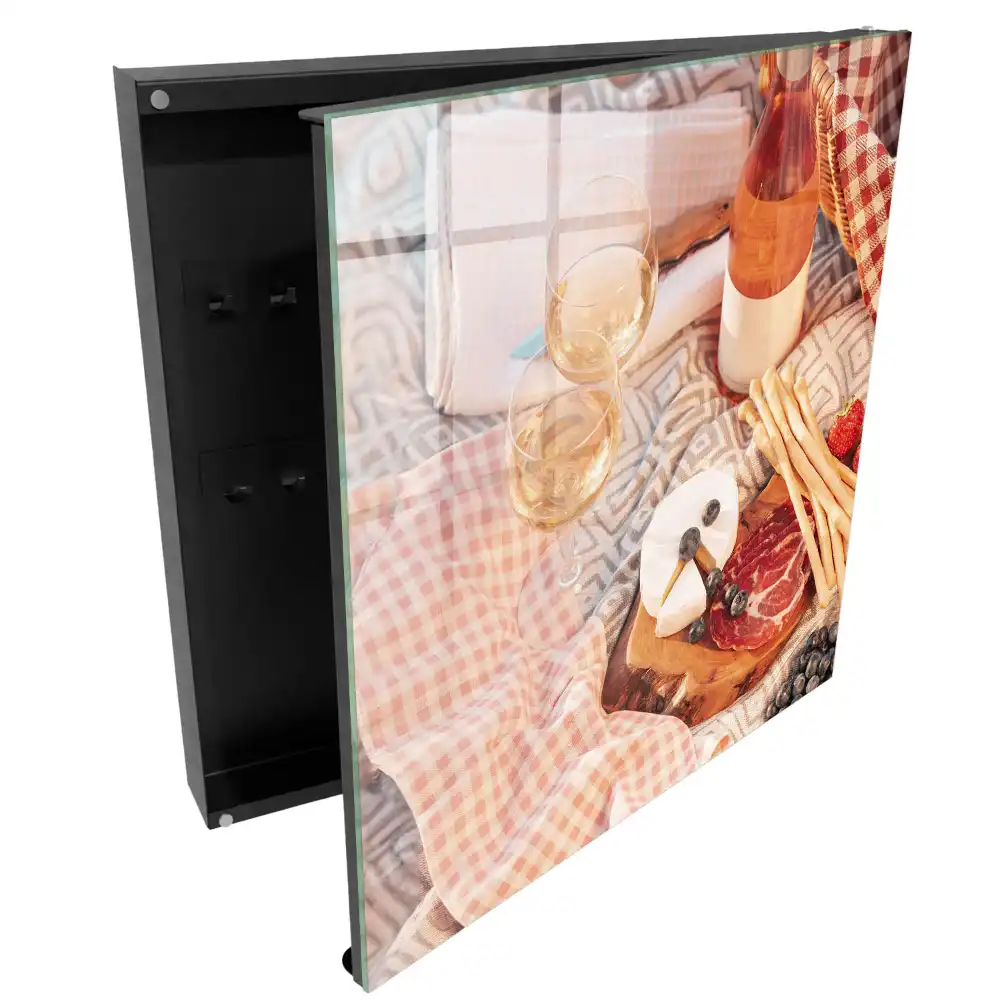 Suport de chei pentru perete Un picnic delicios la apus