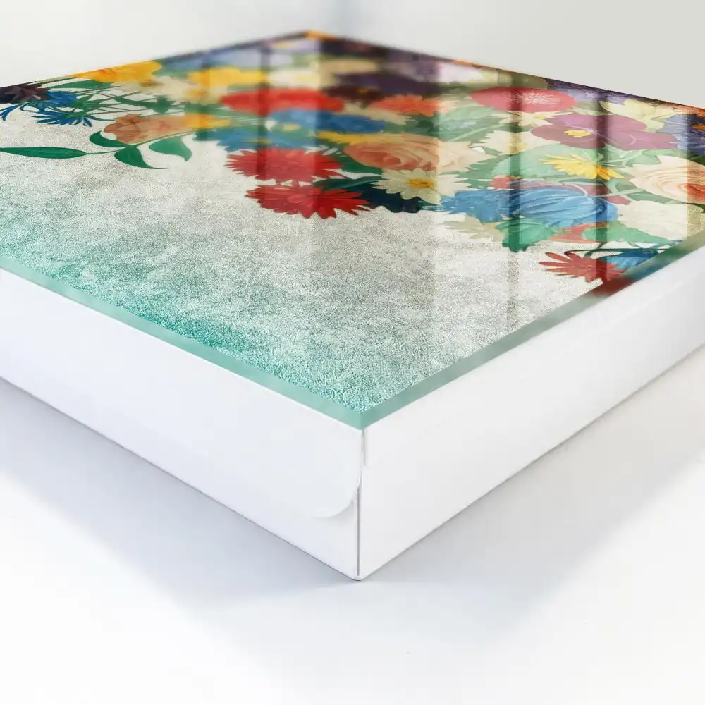 Dulapior pentru chei cu design floral colorat
