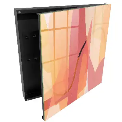 Dulap pentru chei cu design abstract în nuanțe calde