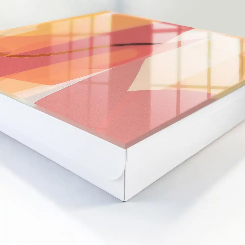 Dulap pentru chei cu design abstract în nuanțe calde