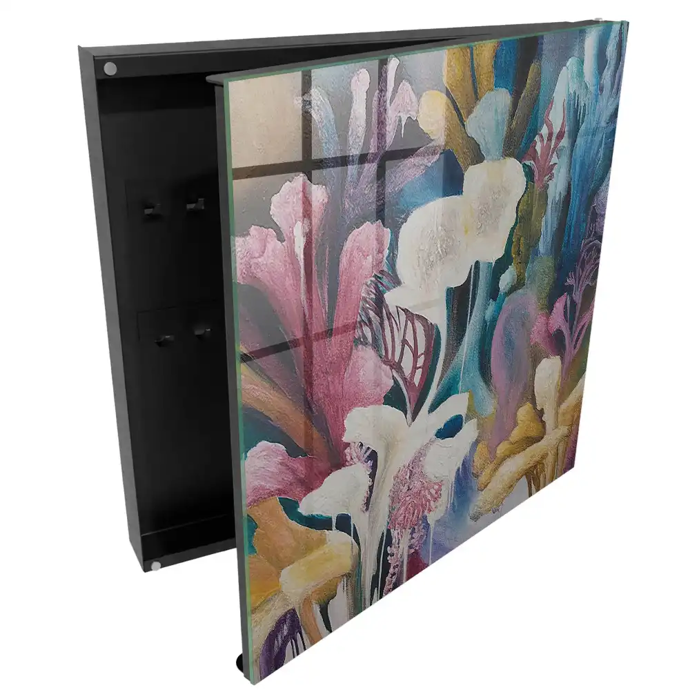 Dulap pentru chei cu design abstract inspirat din natură