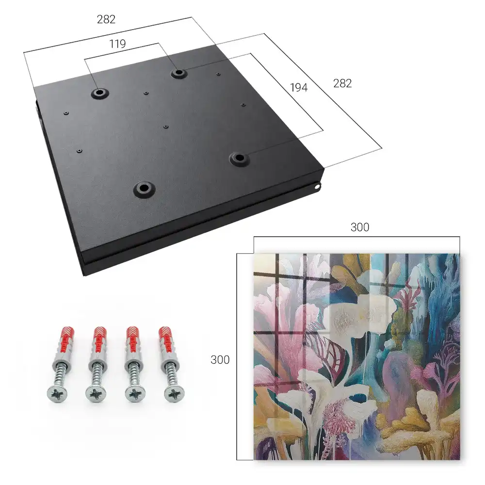 Dulap pentru chei cu design abstract inspirat din natură