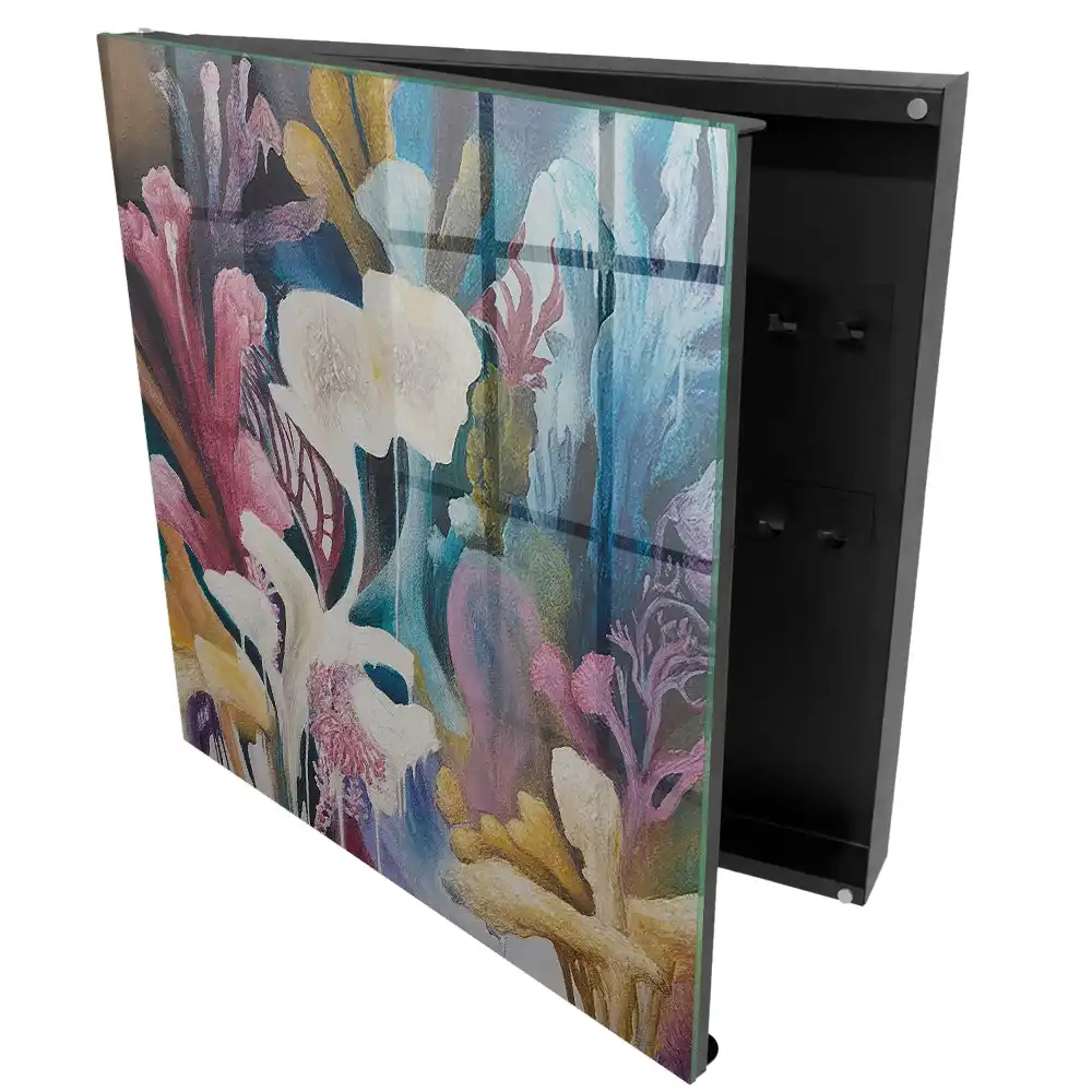Dulap pentru chei cu design abstract inspirat din natură