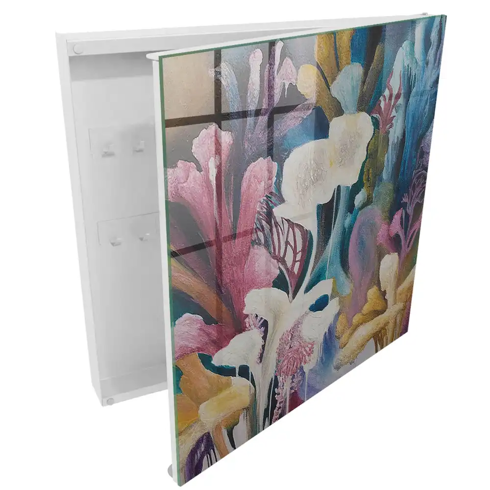 Dulap pentru chei cu design abstract inspirat din natură