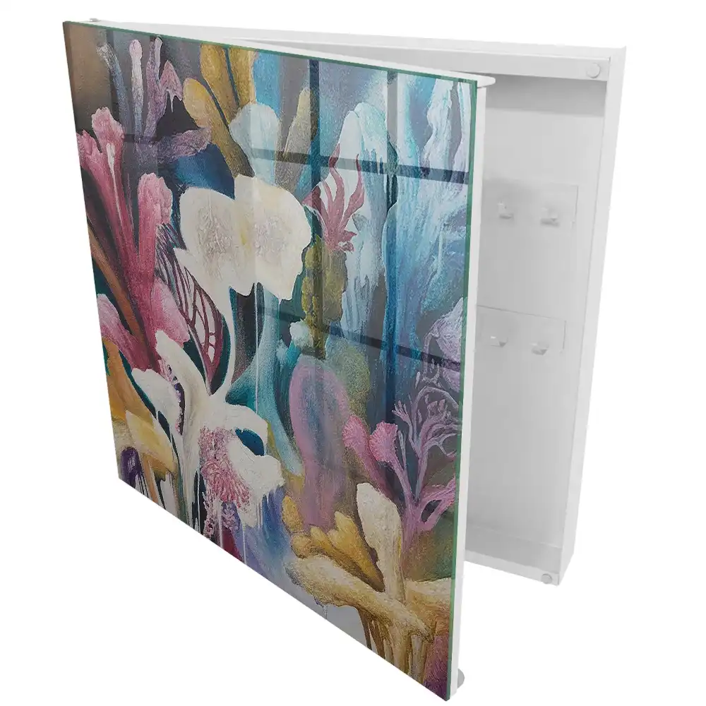 Dulap pentru chei cu design abstract inspirat din natură