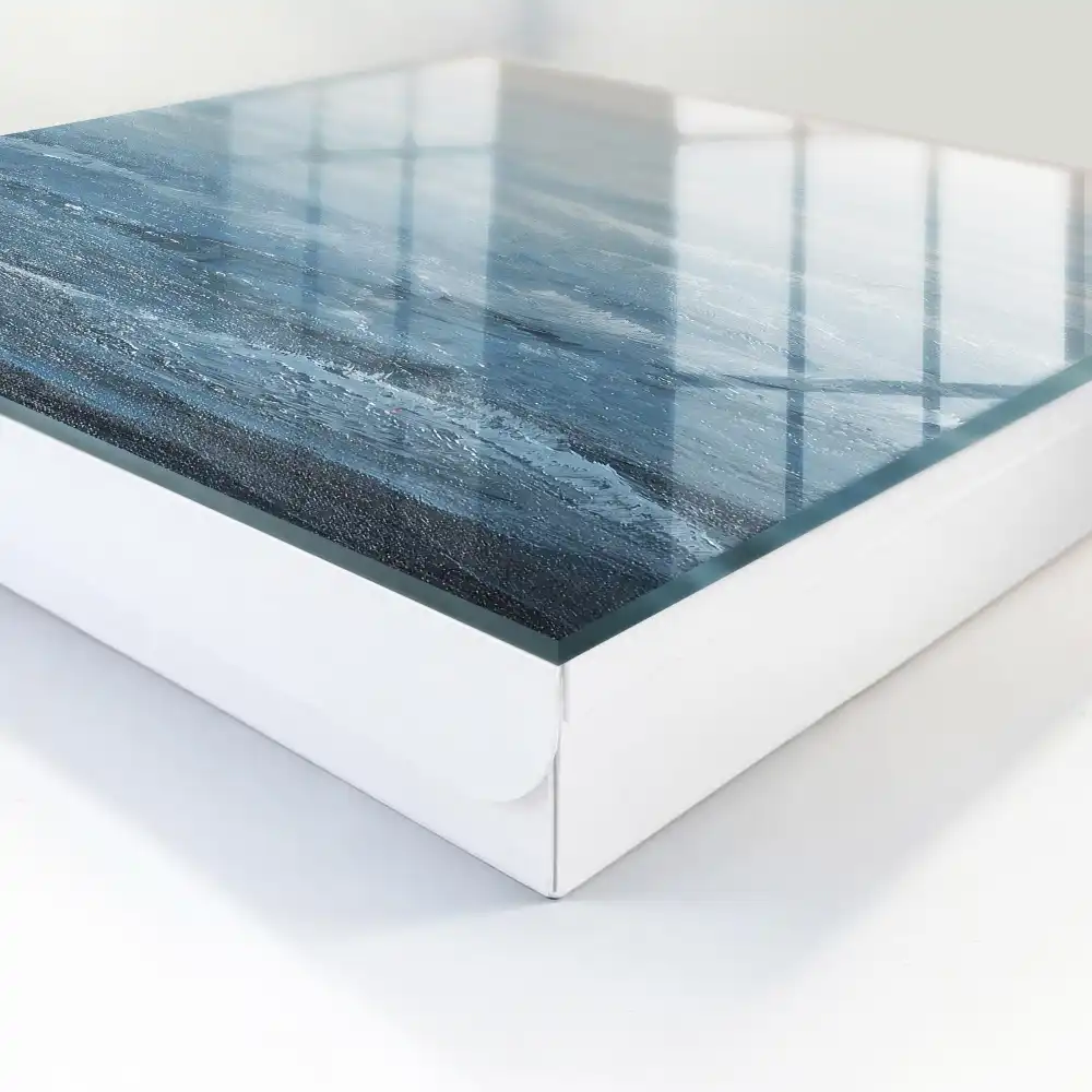 Casetă mare pentru chei cu design calm în nuanțe de albastru briză