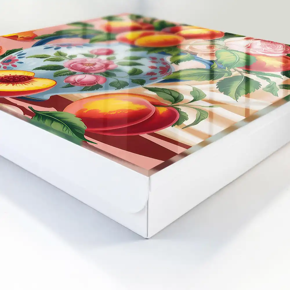 Dulapior pentru chei cu design floral și fructat