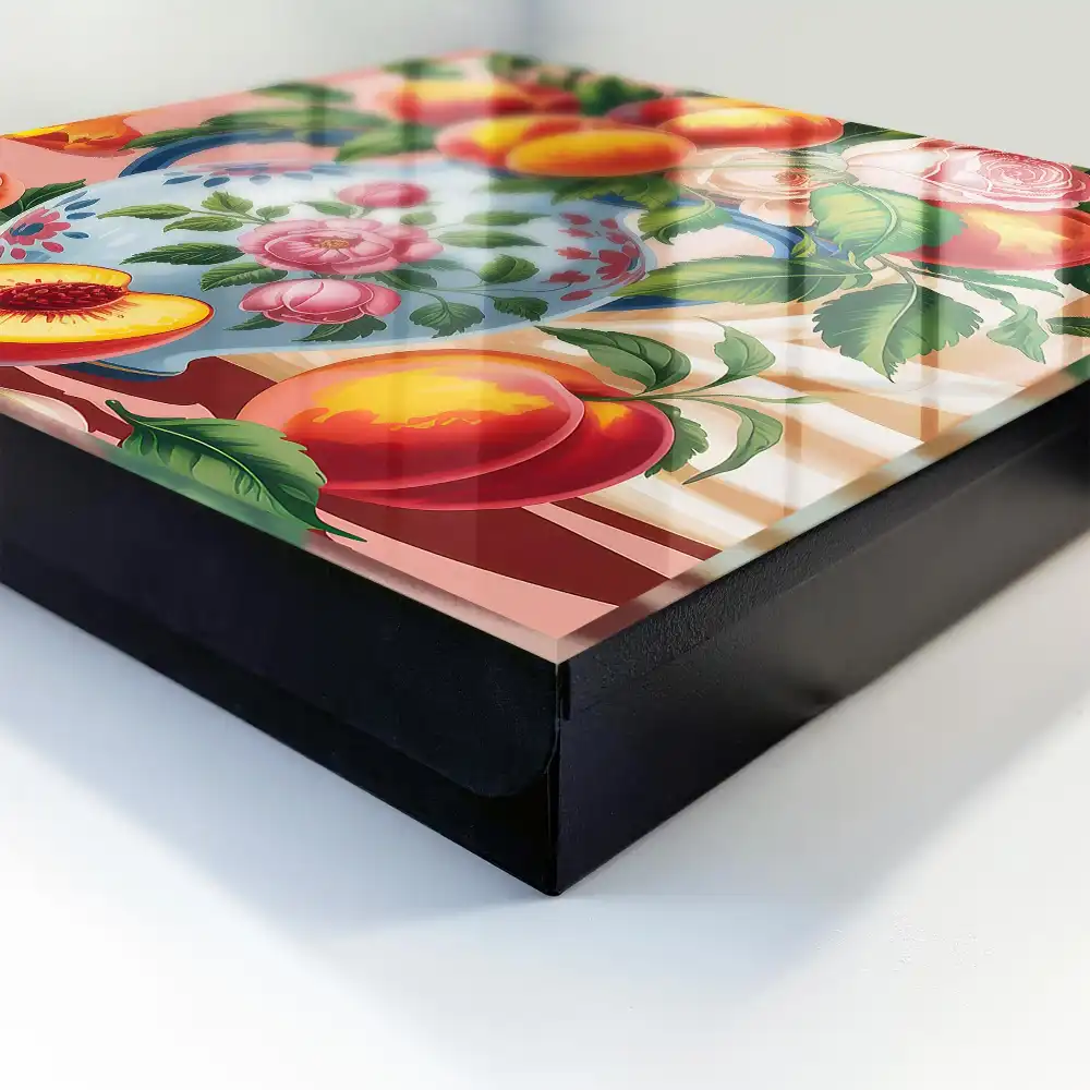 Dulapior pentru chei cu design floral și fructat
