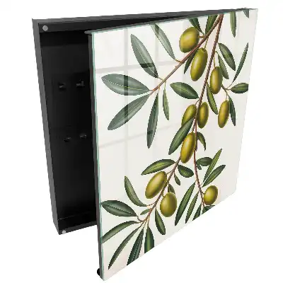 Dulapior pentru chei cu design ramura de copac cu prune