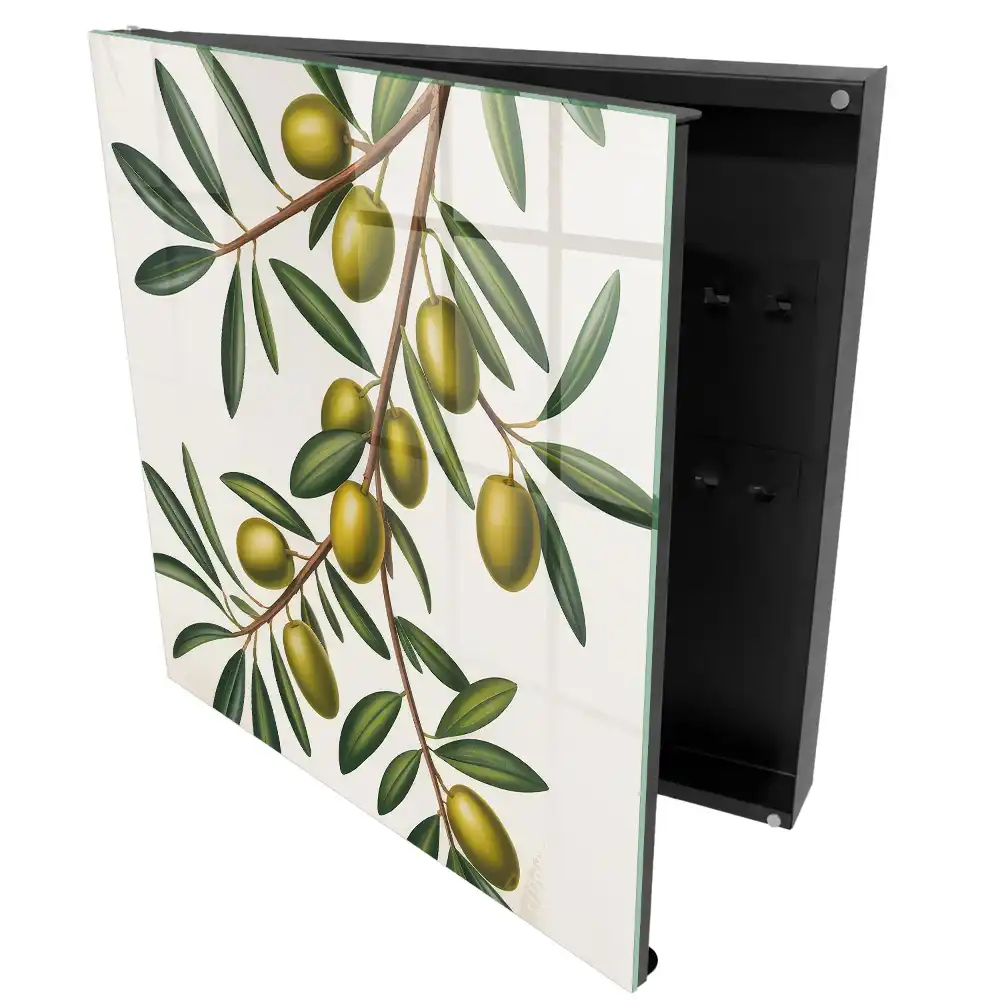 Dulapior pentru chei cu design ramura de copac cu prune