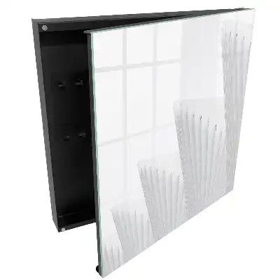 Dulap pentru chei cu structură albă în stil minimalist
