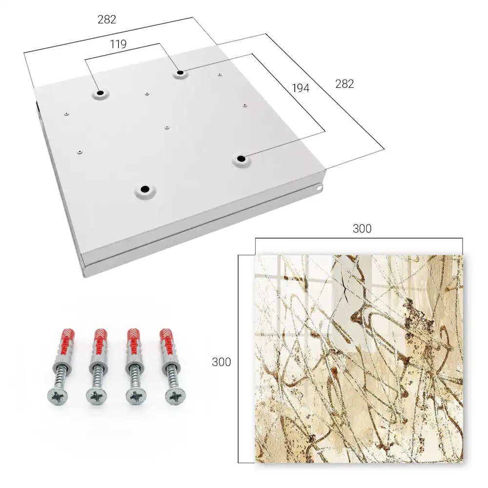 Cuiere de perete cu design abstract pe fundal deschis