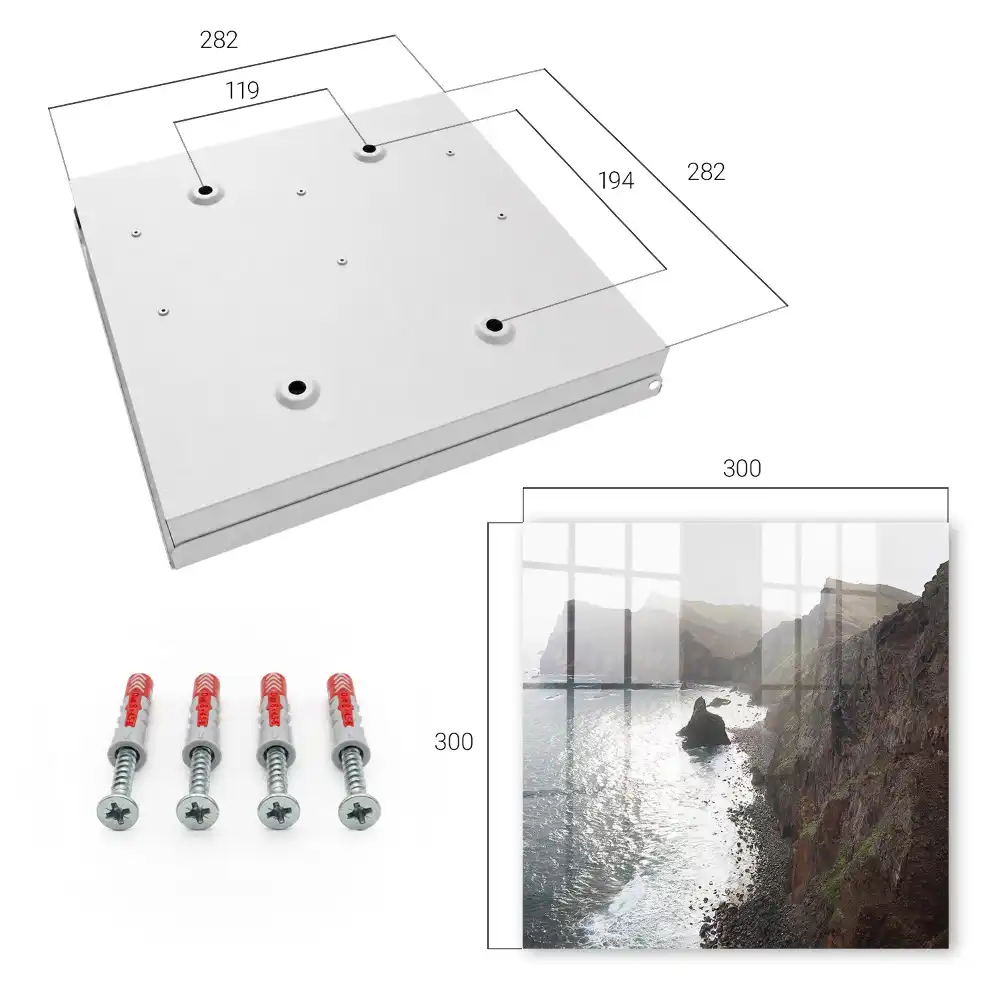 Suport pentru chei cu design de stânci la ocean sub soare