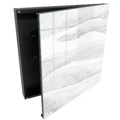 Dulapior pentru chei cu design cu linii dinamice ondulate