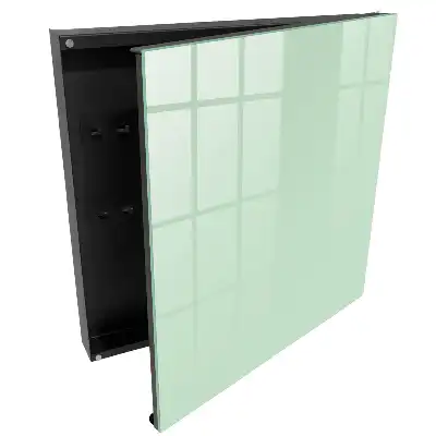 Dulapior pentru chei în nuanță verde pastel cu design minimalist
