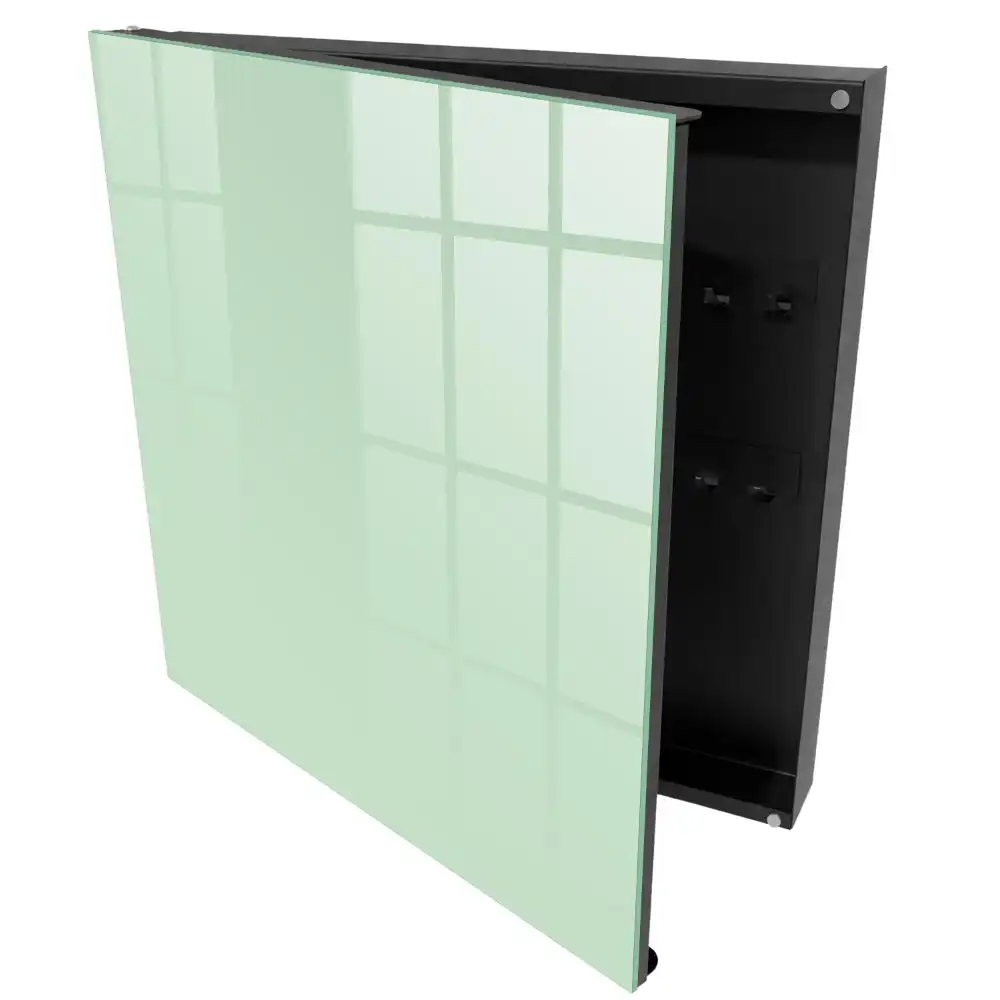 Dulapior pentru chei în nuanță verde pastel cu design minimalist