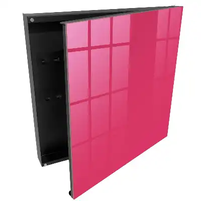 Suport de chei pentru perete roz energic cu design elegant