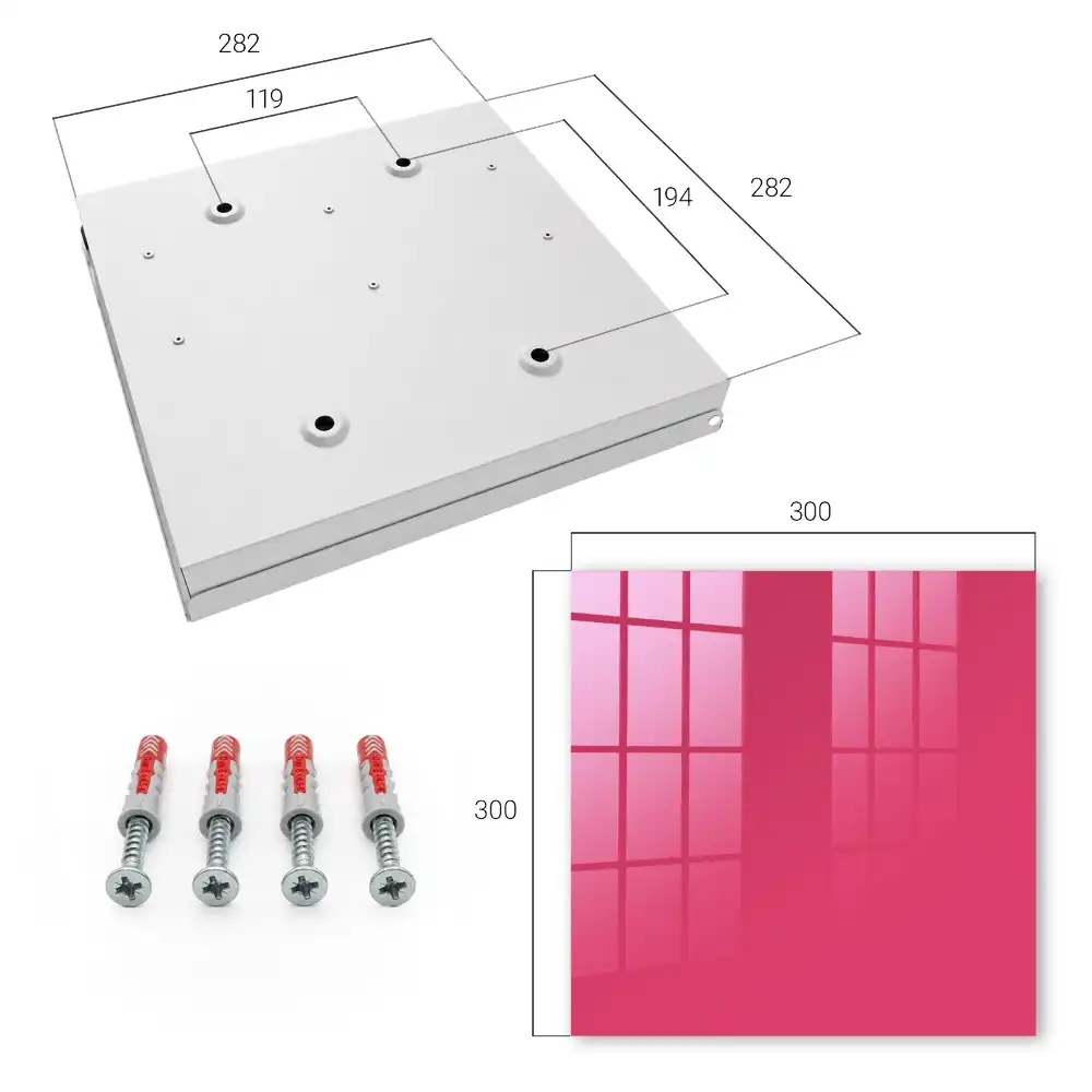 Suport de chei pentru perete roz energic cu design elegant