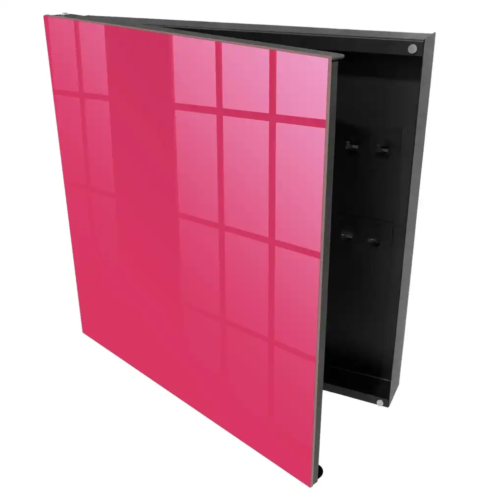 Suport de chei pentru perete roz energic cu design elegant