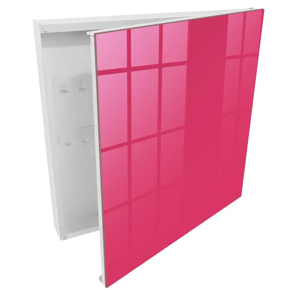 Suport de chei pentru perete roz energic cu design elegant