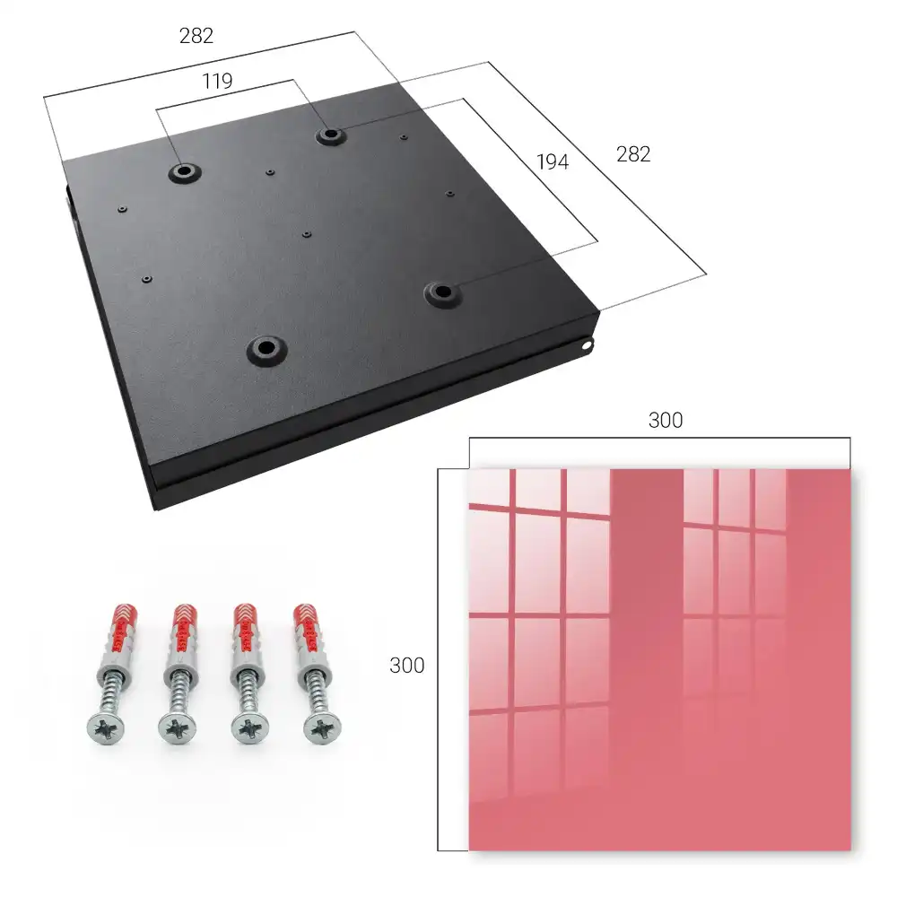 Dulăpior pentru chei roz cu design minimalist