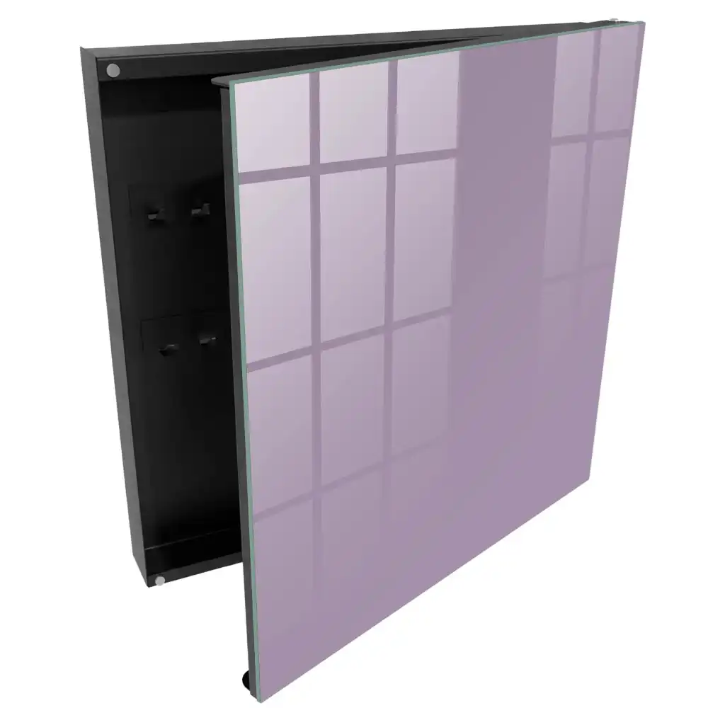 Dulapior pentru chei cu design minimalist in nuanta liliac violet