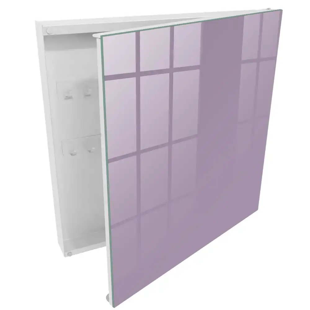 Dulapior pentru chei cu design minimalist in nuanta liliac violet