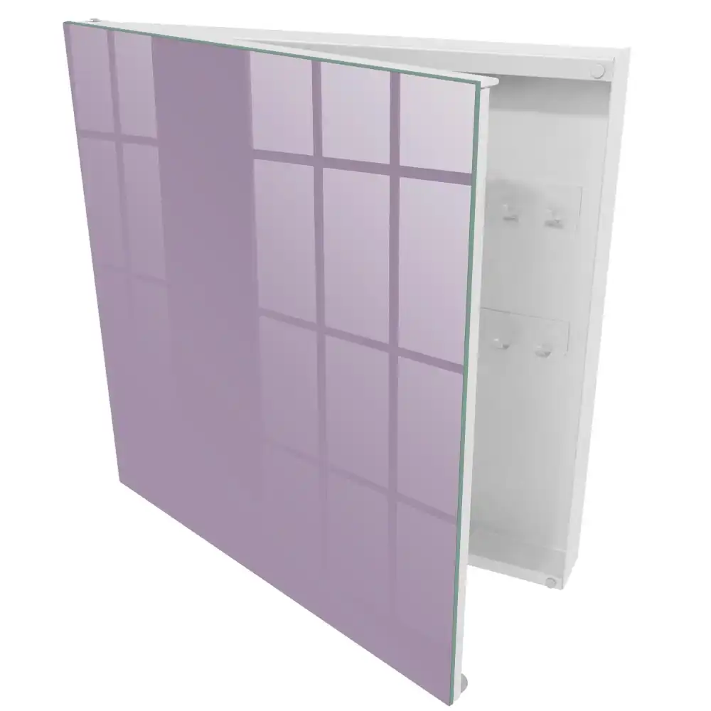 Dulapior pentru chei cu design minimalist in nuanta liliac violet