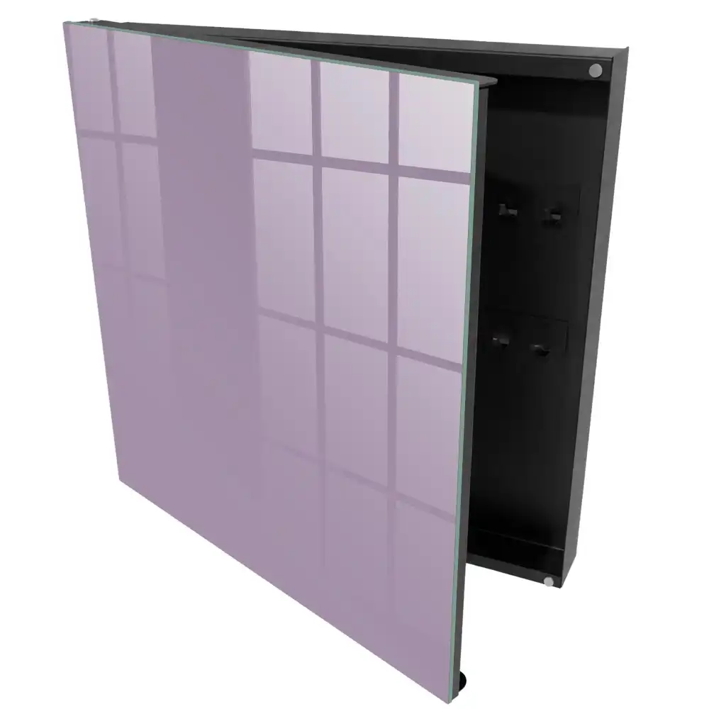 Casetă pentru chei cu design geometric minimalist în nuanță violet intens