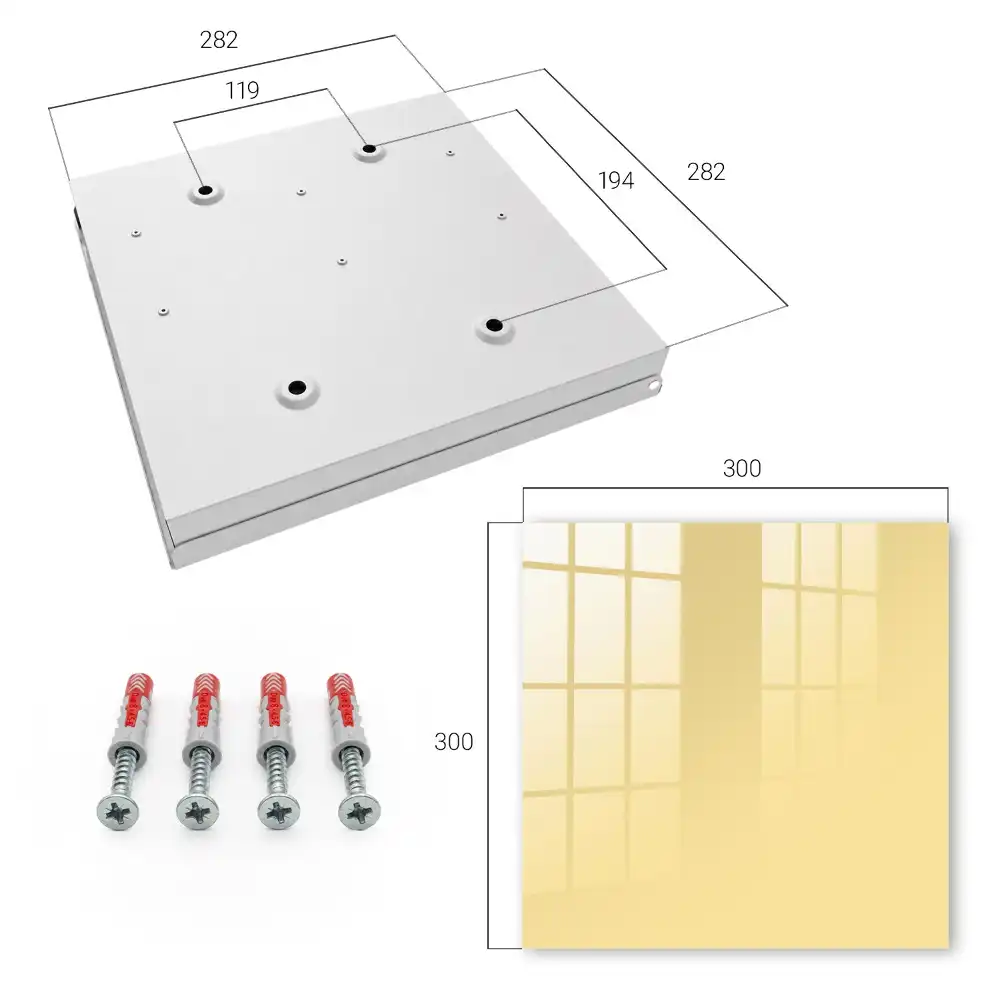 Dulapior pentru chei crem cu design elegant